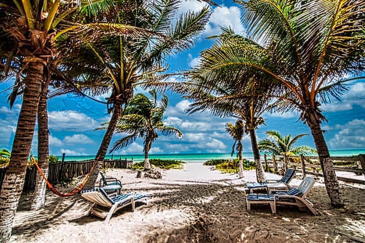 Beachfront Hacienda Del Cuyo Groundfloor Bagian luar foto
